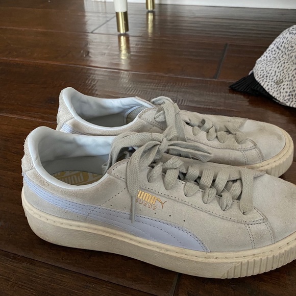 puma platform light blue